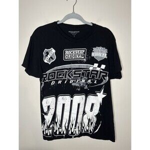 Rockstar Original Black Graphic T Shirt Short Sleeve Men’s Small #1346